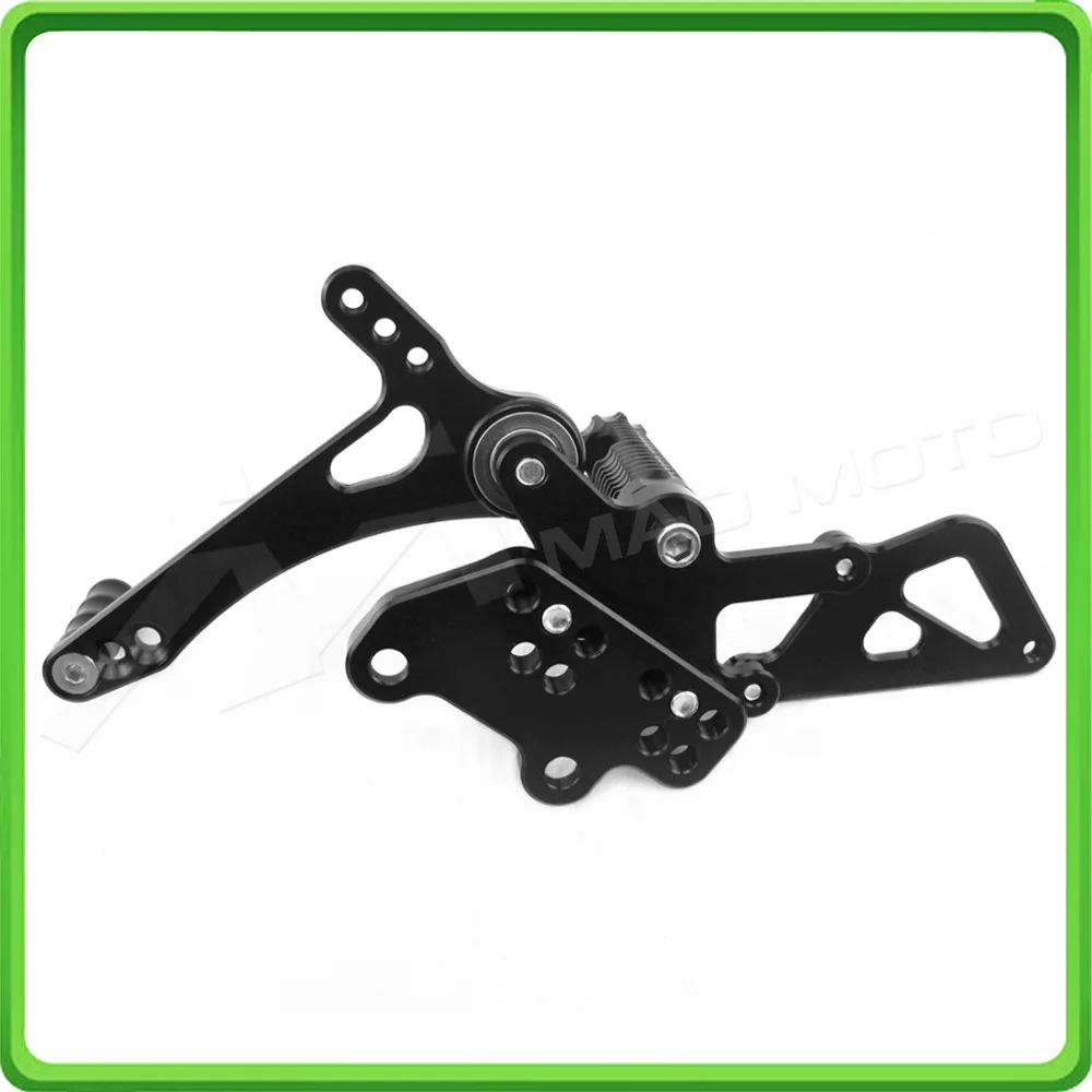 Motorcycle Adjustable Rearsets Rear set sets Foot Rest Pegs Pedal For KAWASAKI NINJA 300 Z300 2013 2014 2015 2016 2017 Black (10)