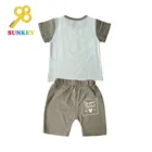 Good ventilation summer cotton vest kids shorts for boys