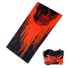 Promotional Polyester Multifunctional Red Men's Skull Bandana Scarf