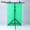 Aluminum Tripod with Cross Bar for Background Supporting T-Shape Stand PVC Backdrops Holder 80cm 200cm Extendable Height Width