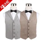 custom Designer mens plaid wool vest coat for business