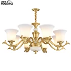 Wholesale pakistan modern light copper brass jade chandelier for bedroom restaurant