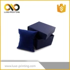 Stylish paper watch box packaging with black EVA insert
