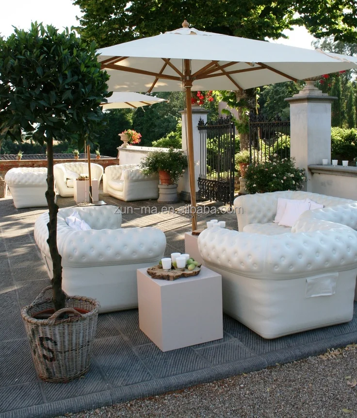 Commercial Grade Plastic Inflatable Sectional Sofa Furniture
