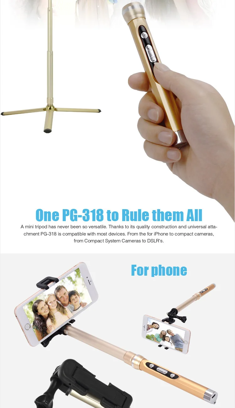 wireless mobile phone selfie stick for IOS monopod