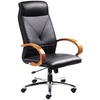 high back wood arm office chair RF-S017