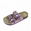 Lasted design summer star patterns cork sole straps children sandals