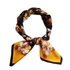 Custom Order Digital Print Twill Silk Satin Pocket Square Brand Scarves for Muslim