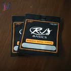 Acoustic guitar strings three side heat seal bag with zipper plastic packing pouch