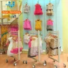 Commercial Clothing Store Furniture Free Standing Garment Metal Hanging Clothes Display Racks For Kids