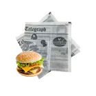 A4 Newspaper Printing 40g Greaseproof Paper For Packing Sandwich Paper Hamburger Paper Butter