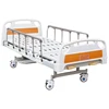 SK028 Hospital Furniture Simple Stainless Steel Hospital Crank Bed With Disposable Sheets