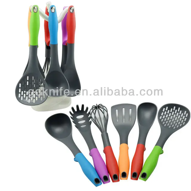 High quality nylon color TPR handle cooking tool kitchen utensils