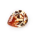 Champagne Pear Synthetic Cubic Zirconia Stone