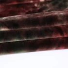 High quality super soft velboa micro fabric/short pile plush fabric/tricot polyester tie-dyed fabric