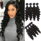 4 Bundles Brazilian Loose Deep Wave Bundles 10A Brazilian Remy Hair Weave Bundles Wholesale Vendors for Raw Virgin Hair