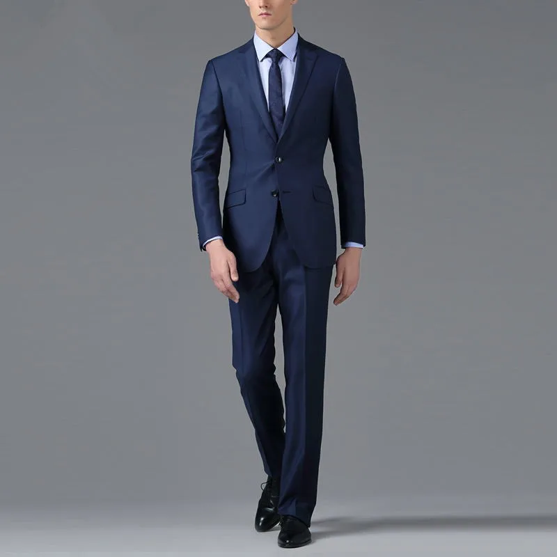 Men's Navy Slim Fit Suits in Italian Style, View Men Slim Fit