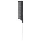Wholesale Salon Custom printed logo heated hair tool styling Carbon Fiber Pin Rat Tail Head Anti Static Hot Hair Comb