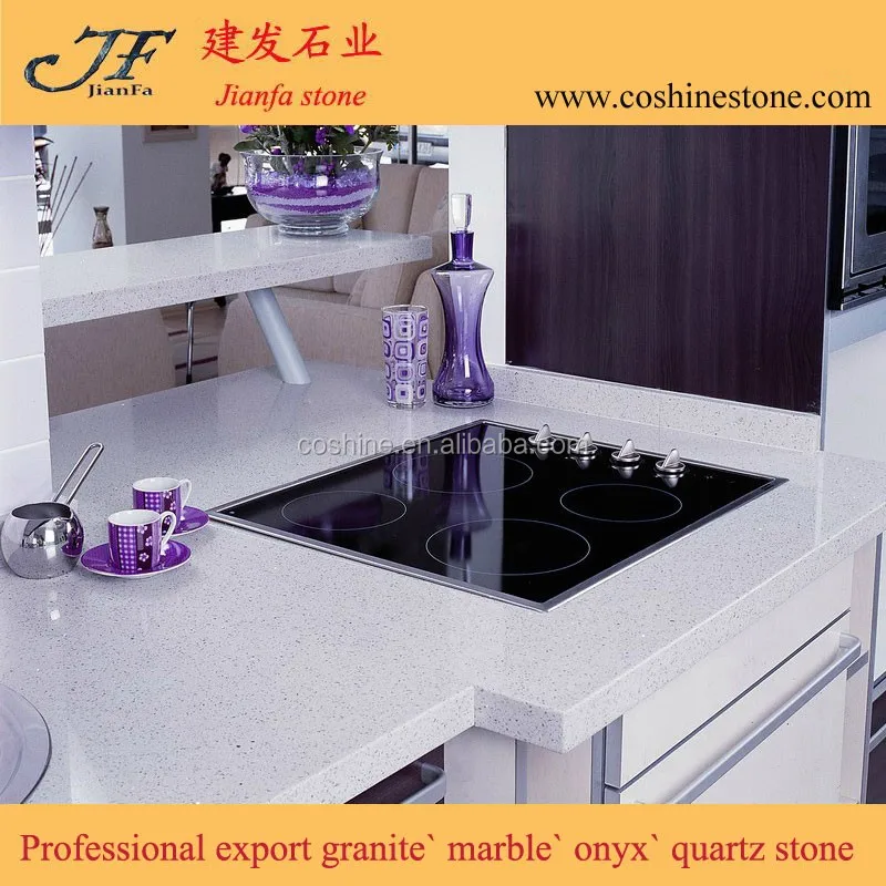 Jianfa Prefab crystal yellow quartz stone vanity top