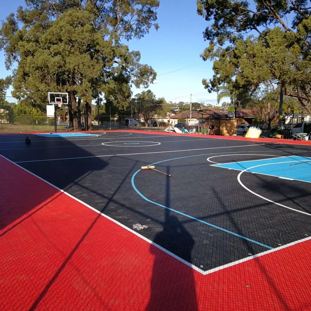 Outdoor Used Plastic Flooring Basketball Courts Floor Tiles For