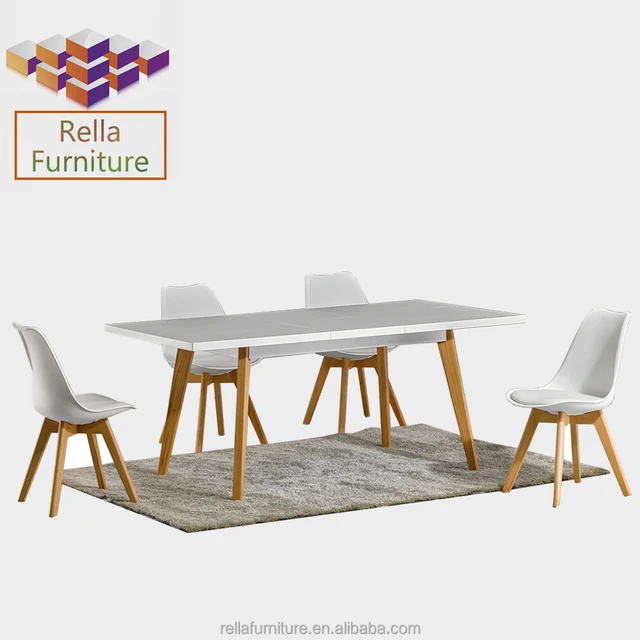 dining room furniture extendable tempered glass dining table set