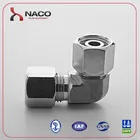 Stainless Nut Pipe Stainless Pipe Fittings 3/8 Stainless Steel 304 Hydraulic Swivel Nut Elbow Pipe Fittings