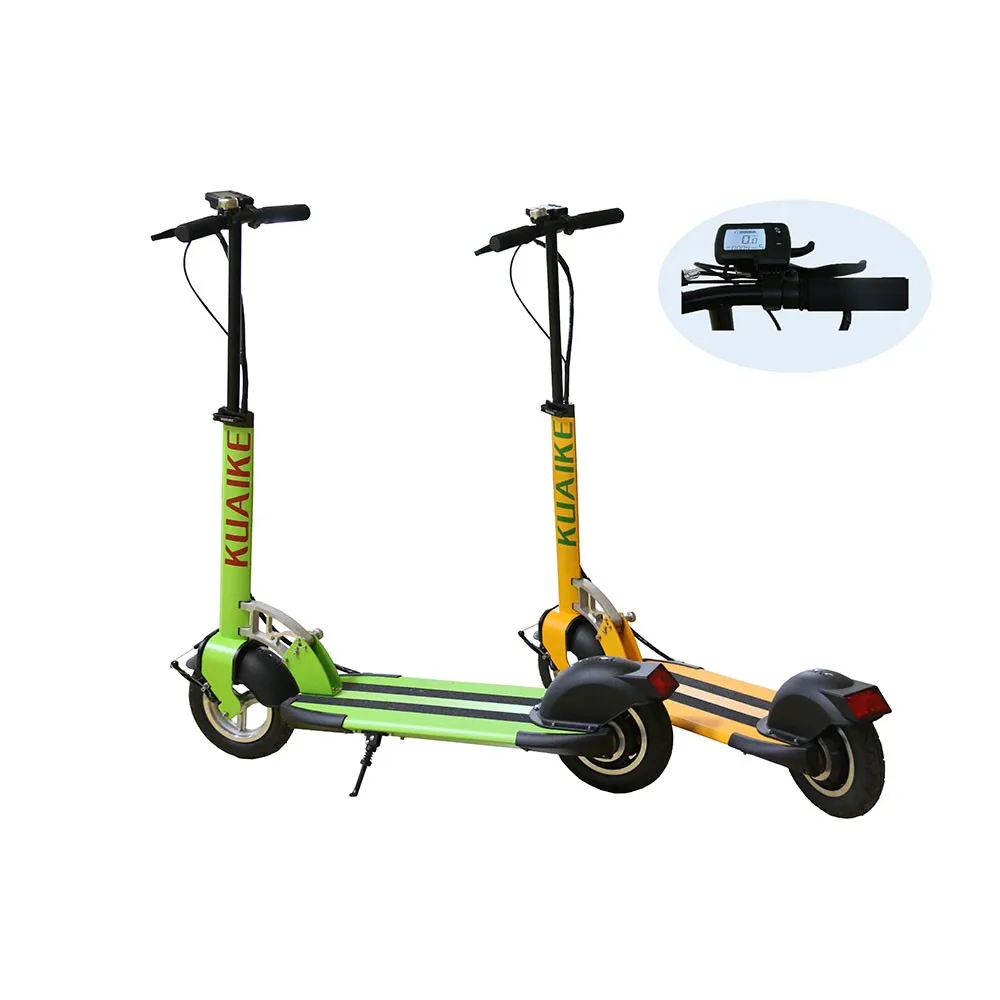 Black Waterproof Adults Off Road Electric Scooter Kick Scooter Manual