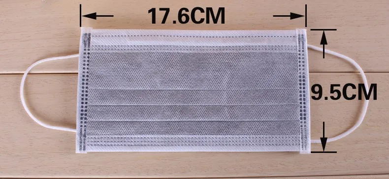 size of 4 layer mask