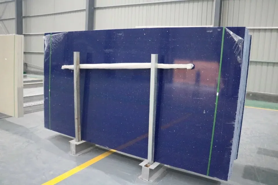 Jianfa Prefab crystal yellow quartz stone vanity top