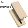for OnePlus 6 Leather Case with Card Slot, DUX DUCIS Ultra Slim Wallet Style Flip Leather Case for Oneplus 6,
