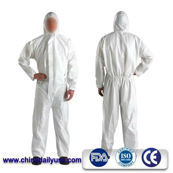 Disposable coverall 40gsm have ISO CE certificate