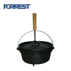 2018 Hot Sale cast iron camping outdoor dutch oven /casserole set