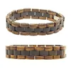 5 Color Wood Link Your Logo Personalized Segmented Natural Real Ebony Chinese Good Wood Bracelet