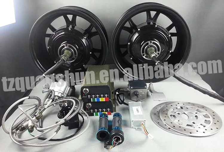 Qs Dual 8kw 8+8kw Hub Motor Electric Hybrid Car Conversion Kit Kits