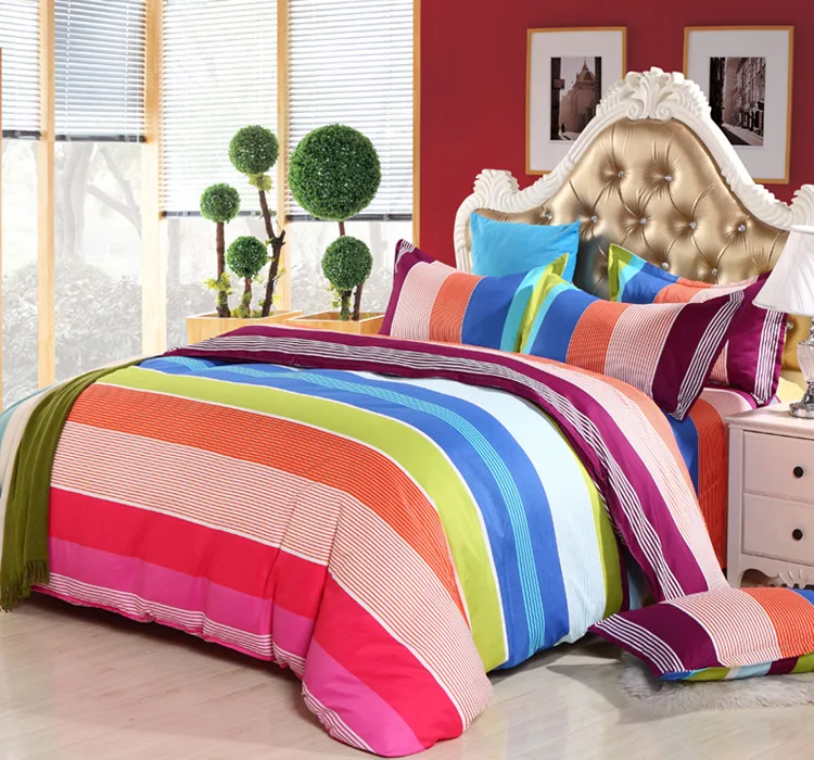 Wholesale Colorful Print Dubai Modern Bed Set Duvet Cover Bed