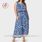 Summer Sleeves xxxxl Plus Size Women Elegant Casual Loose Maxi Dress