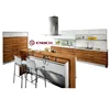 Project modern design quartz stone kichen cabinets kitchen with melamine good price