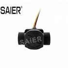 G 3/4" Hall Effect Water Flow Sensor with Fulse Output Liquid Flowing Rate 2-45 L/Min, 2-60 L/Min Nylon PA 66 Material