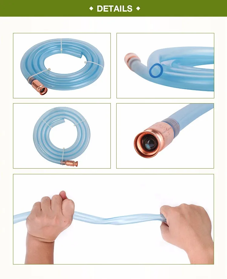 China manufacturer transparent manual fuel siphon pump hose