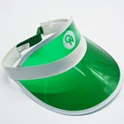2018 Wholesale Custom green plastic Sun Visor