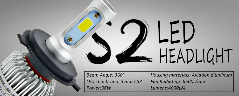 COB S2 led headlight