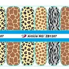 Wholesale Leopard classic popular design nail sticker, nail art