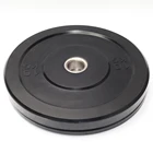 Fitness weight lifting competition rubber bumper plate