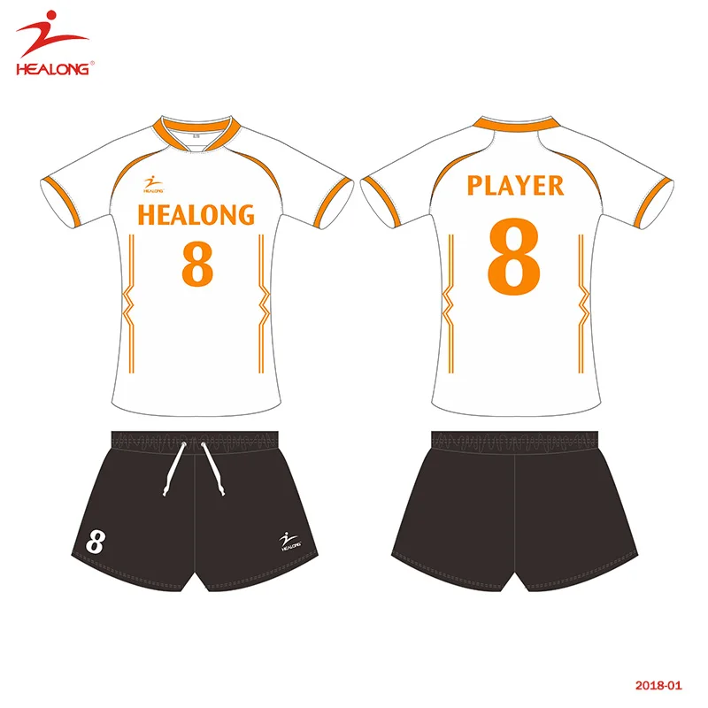 Healong China Supplier Custom Design Mens Volleyball Jerseys Wholesale Cheap Volleyball Uniforms