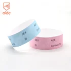 AIDE High Quality Quarantinable Medical Tyvek Wristband Id Band Roll