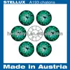 Stellux A193 Glass chatons Point back rhinestones Emerald