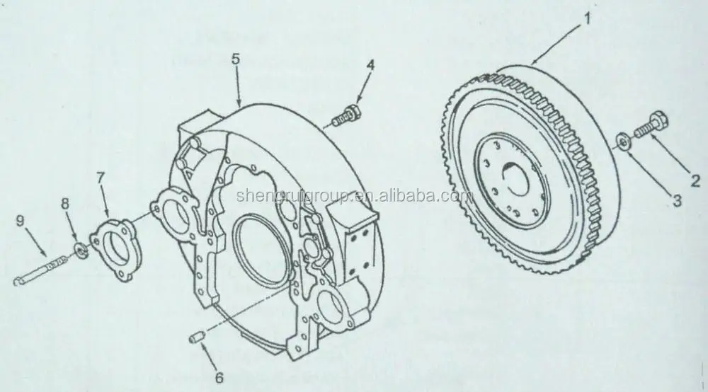 customized sand casting flywheel housing,fiat