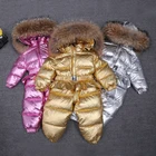 High Quality Winter Baby Leather Clothes Kids Foldable Down Jacket