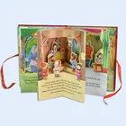 Custom prints children english 3d pop up comic story cardboard pop up books