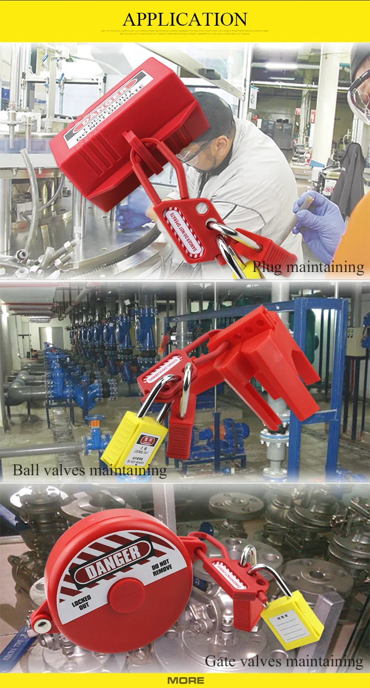 Plastic Safety Lockout hasp made from PP